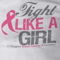 Fight Like A Girl Breast Cancer Awareness T-shirt