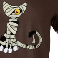 Halloween Mummy Cat T-Shirt T-shirt