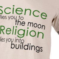 Religion and Science Atheist T-shirt